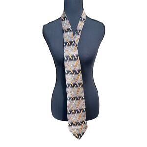 Novel ties Roffe 100% silk neck tie cigar novelty gentlemen tobacco menswear USA
